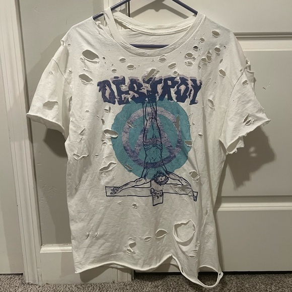 Vivienne Westwood Destroy Seditionaries Inspired Custom 1 of 1 Tee Shirt - Picture 1 of 5